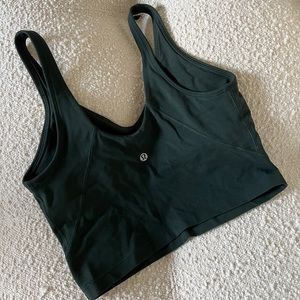 Align dark green tank top size 8